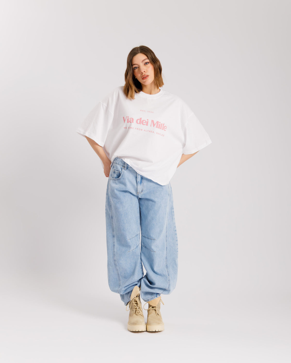 T-shirt VIA DEI MILLE BIANCA - ALTHÉA - C232