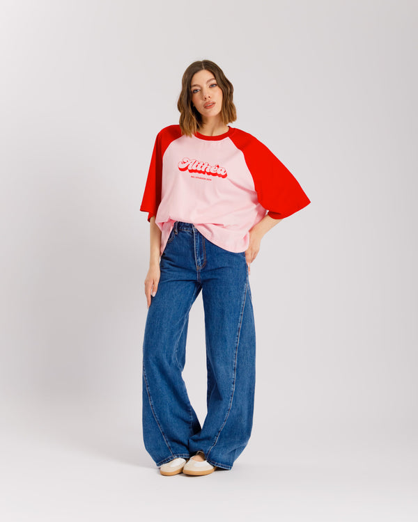 T-shirt bicolor ALTHÉA ROSA - C233
