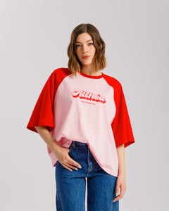 T-shirt bicolor ALTHÉA ROSA - C233
