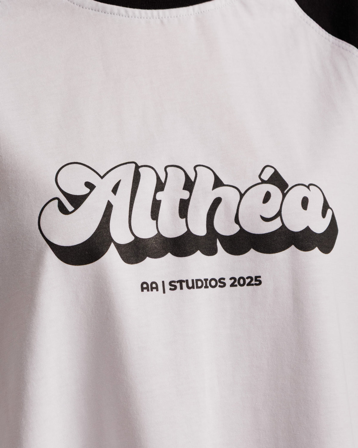 T-shirt bicolor ALTHÉA BIANCA/NERA - C233