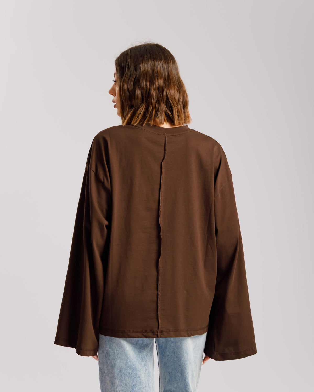 T-shirt long sleeve ALTHÉA MARRONE - C231
