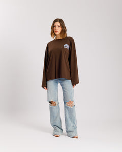 T-shirt long sleeve ALTHÉA MARRONE - C231