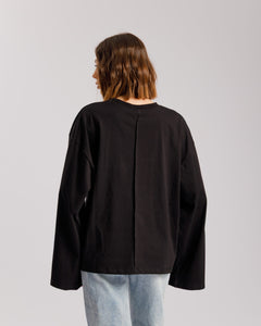T-shirt long sleeve ALTHÉA NERA - C231