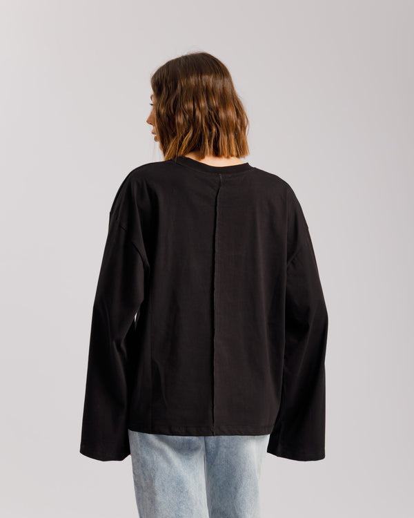 T-shirt long sleeve ALTHÉA NERA - C231