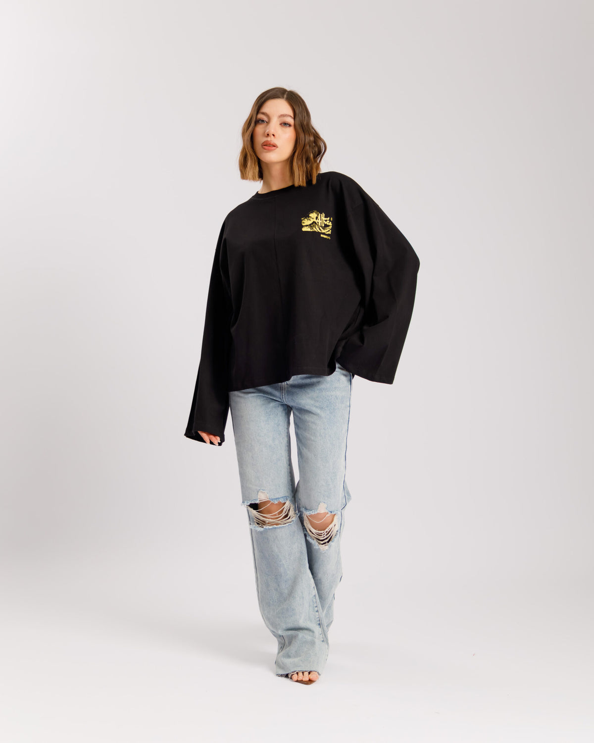 T-shirt long sleeve ALTHÉA NERA - C231