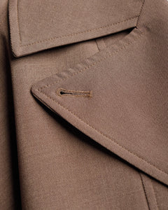 Trench corto collo alto MARRONE - W25226