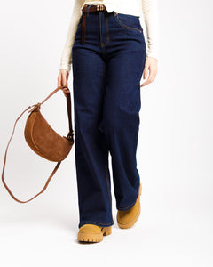 Jeans gamba dritta BLU MARINO  - KT608