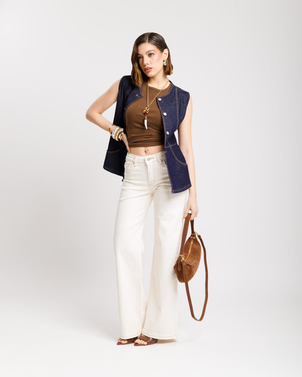 Gilet in denim - K7602 slc
