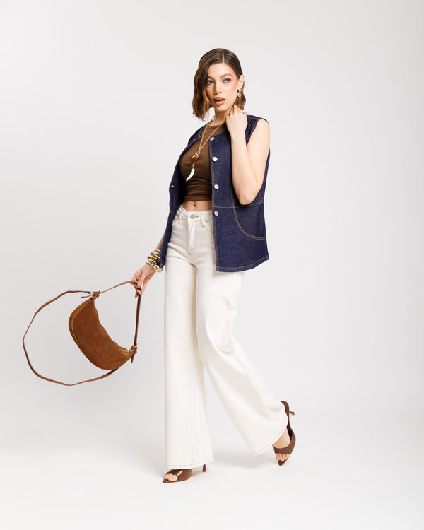Gilet in denim - K7602 slc