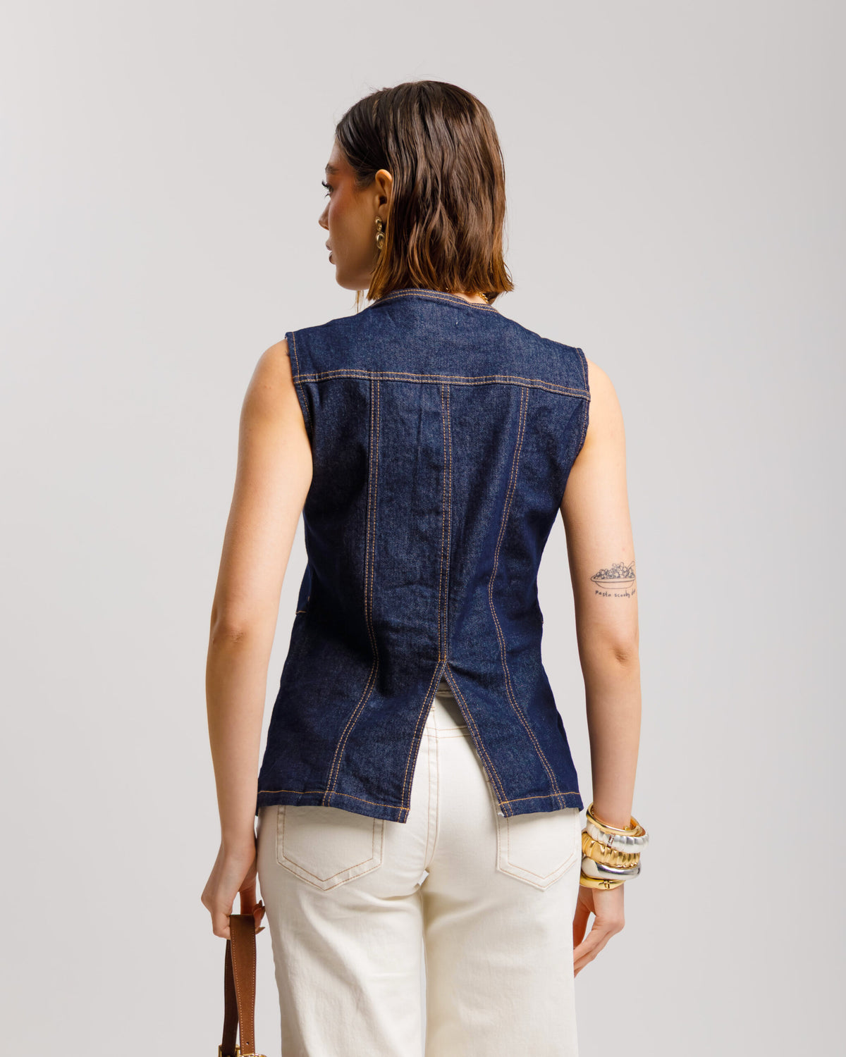 Gilet in denim - K7602 slc