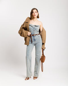 Jumpsuit a fascia in denim SABBIATA - K655