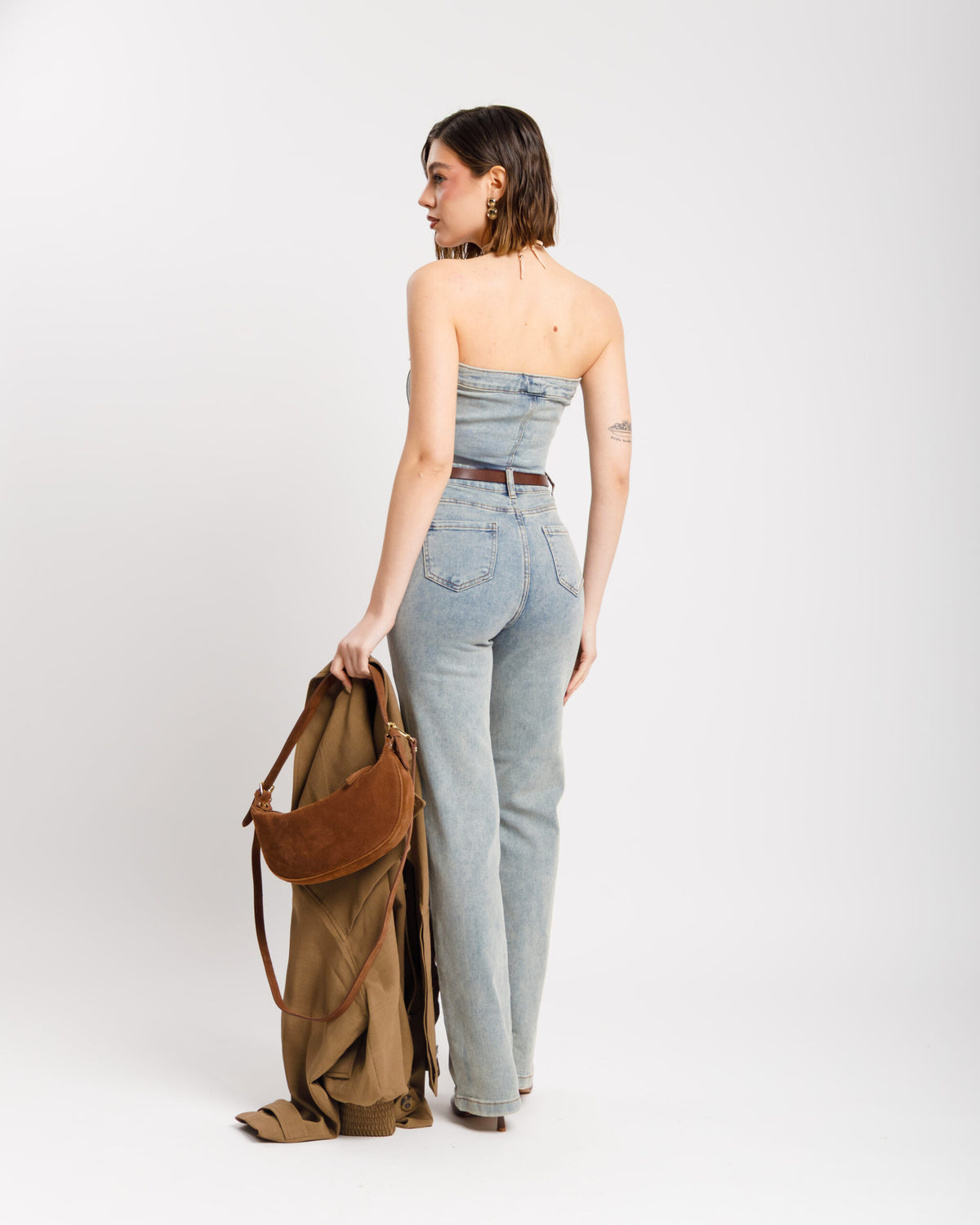 Jumpsuit a fascia in denim SABBIATA - K655