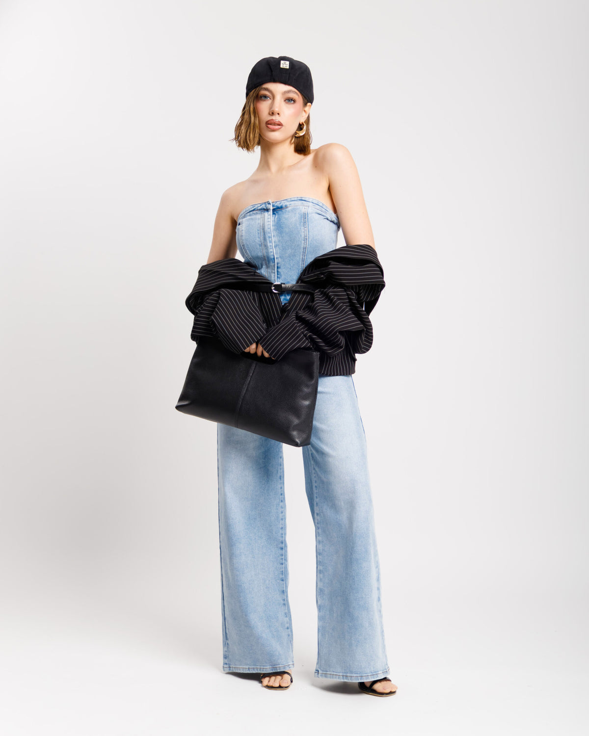 Jumpsuit in denim con zip - K688 slc