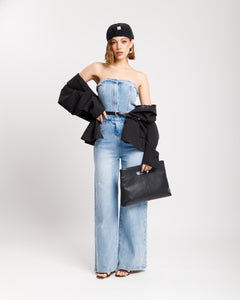 Jumpsuit in denim con zip - K688 slc