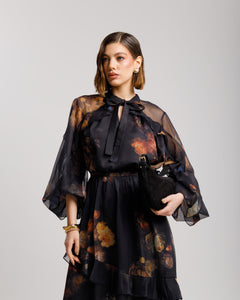 Coord-set in seta stampato - EC12883