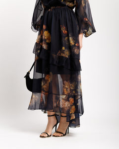 Coord-set in seta stampato - EC12883