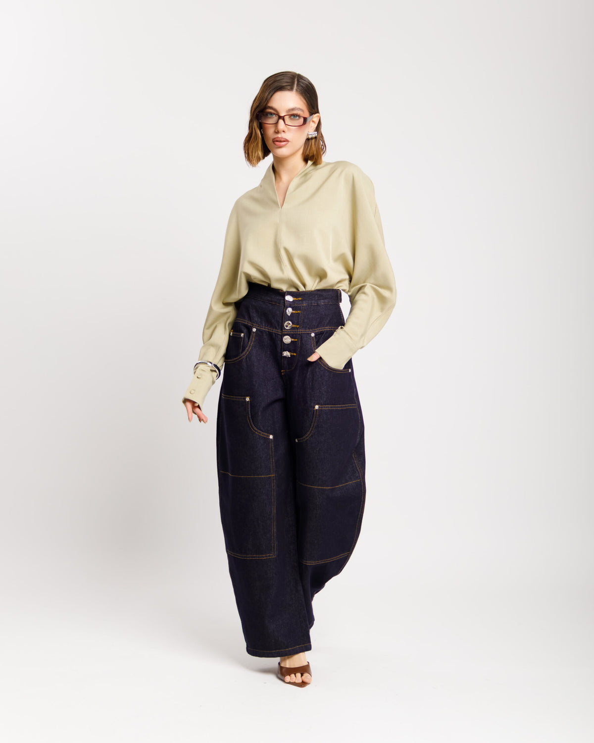 Camicia con scollo - 26CY620