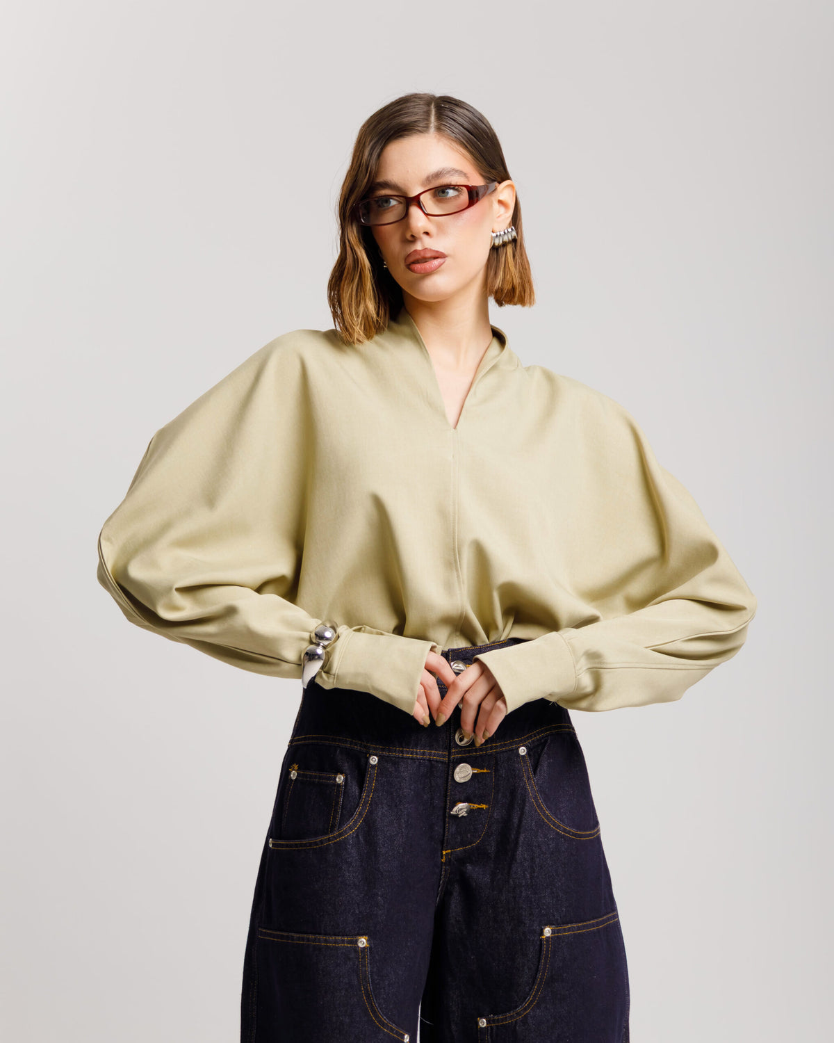 Camicia con scollo - 26CY620
