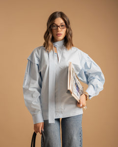 Camicia con fiocco - H13757
