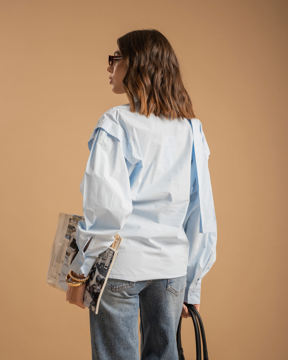Camicia con fiocco - H13757