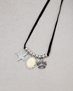 Collana in suede con pendenti - LD02