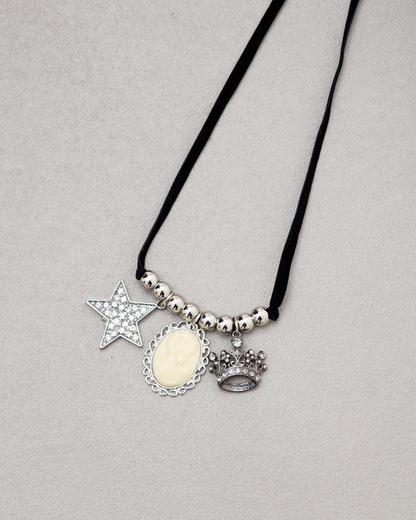 Collana in suede con pendenti - LD02