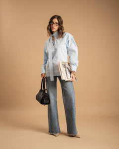 Camicia con fiocco - H13757