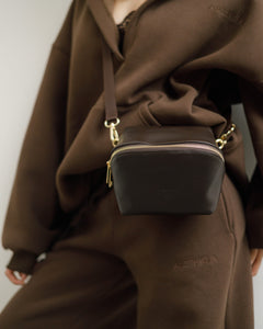 Borsa in pelle ALMA testa di moro - LOVING BAGS