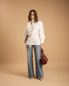 Camicia con fiocco - H13757
