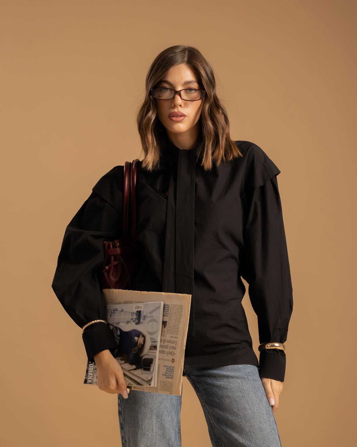 Camicia con fiocco - H13757