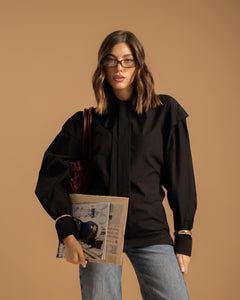 Camicia con fiocco - H13757
