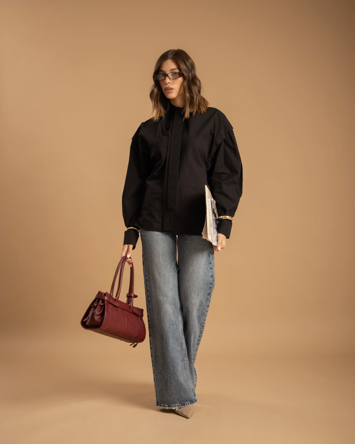 Camicia con fiocco - H13757