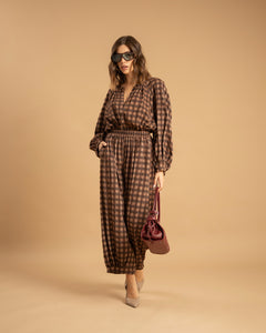 Camicia ampia tartan - 3211