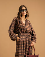 Camicia ampia tartan - 3211