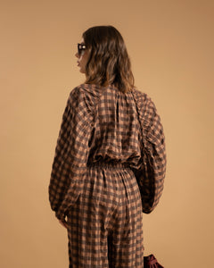 Camicia ampia tartan - 3211