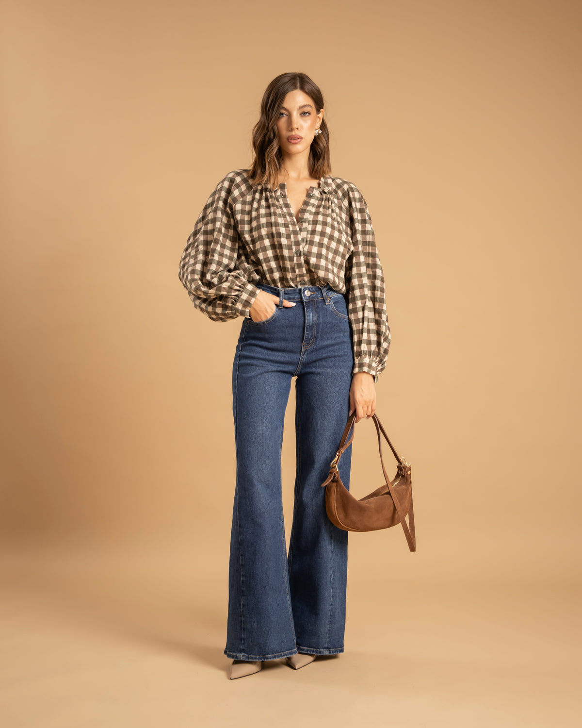 Camicia ampia tartan - 3211