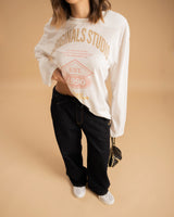 Maglia in cotone con stampa BIANCA - H16133