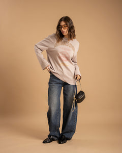 Maglia in cotone con stampa GRIGIA - H16133