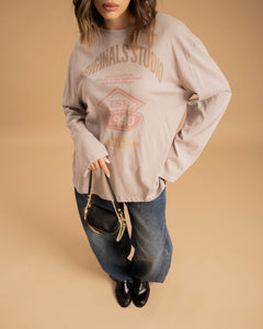 Maglia in cotone con stampa GRIGIA - H16133
