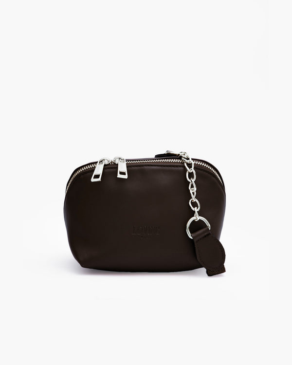 Borsa in pelle ALMA testa di moro - LOVING BAGS