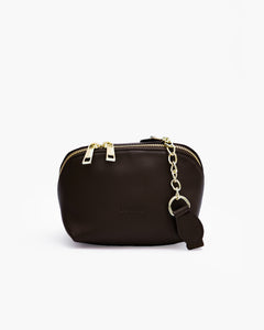 Borsa in pelle ALMA testa di moro - LOVING BAGS