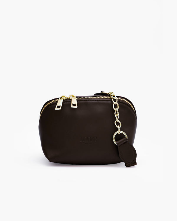 Borsa in pelle ALMA testa di moro - LOVING BAGS