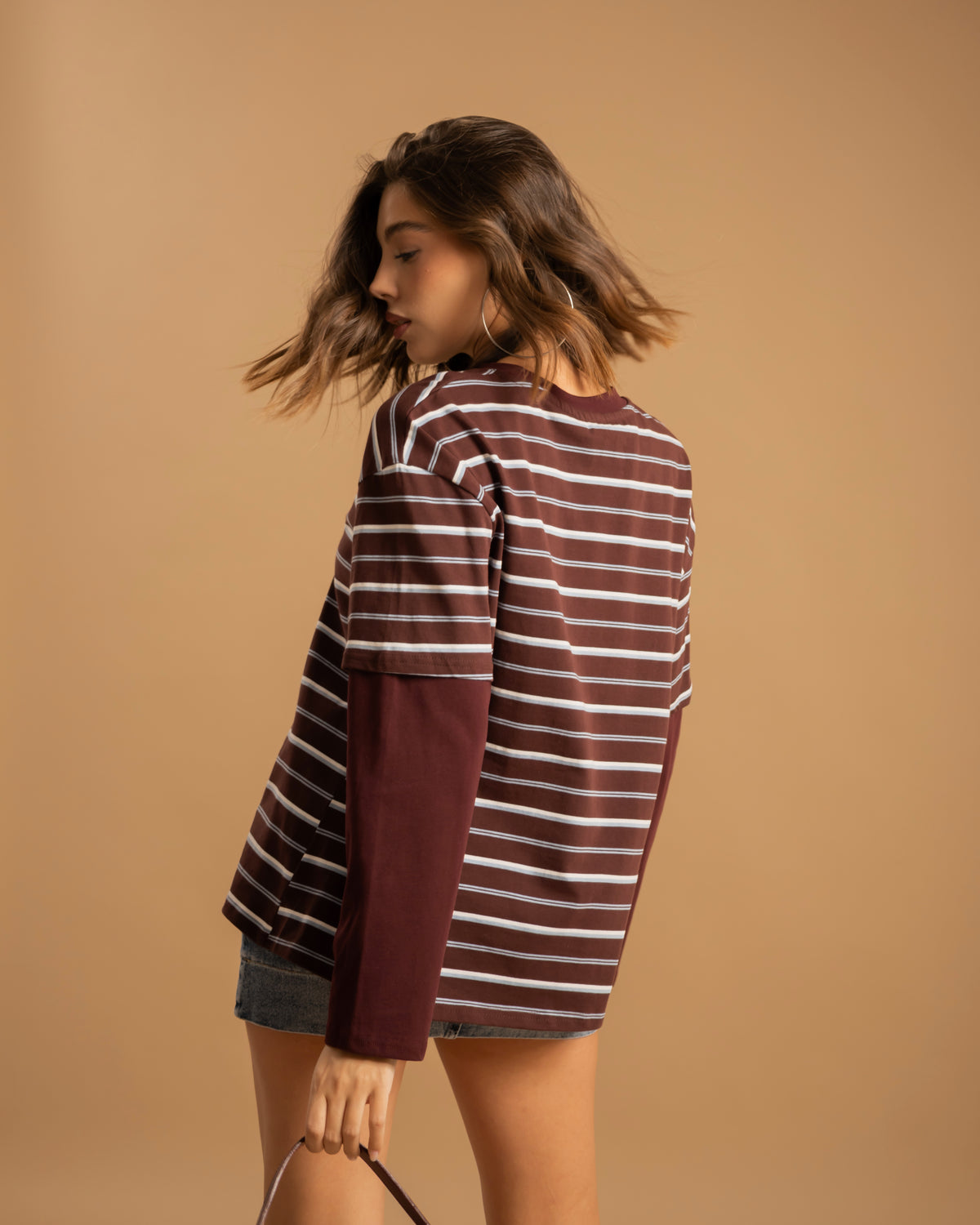 Maglia a righe combinata - H69778