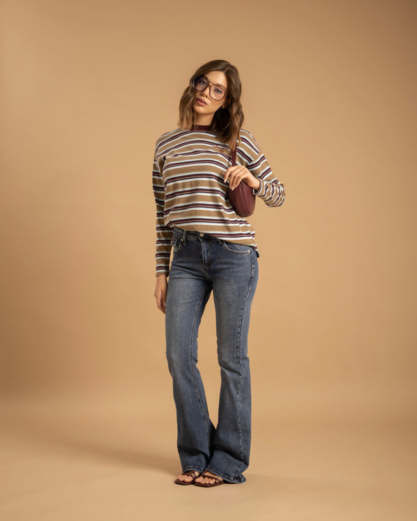 Maglia in cotone a righe BONJOUR - H70270