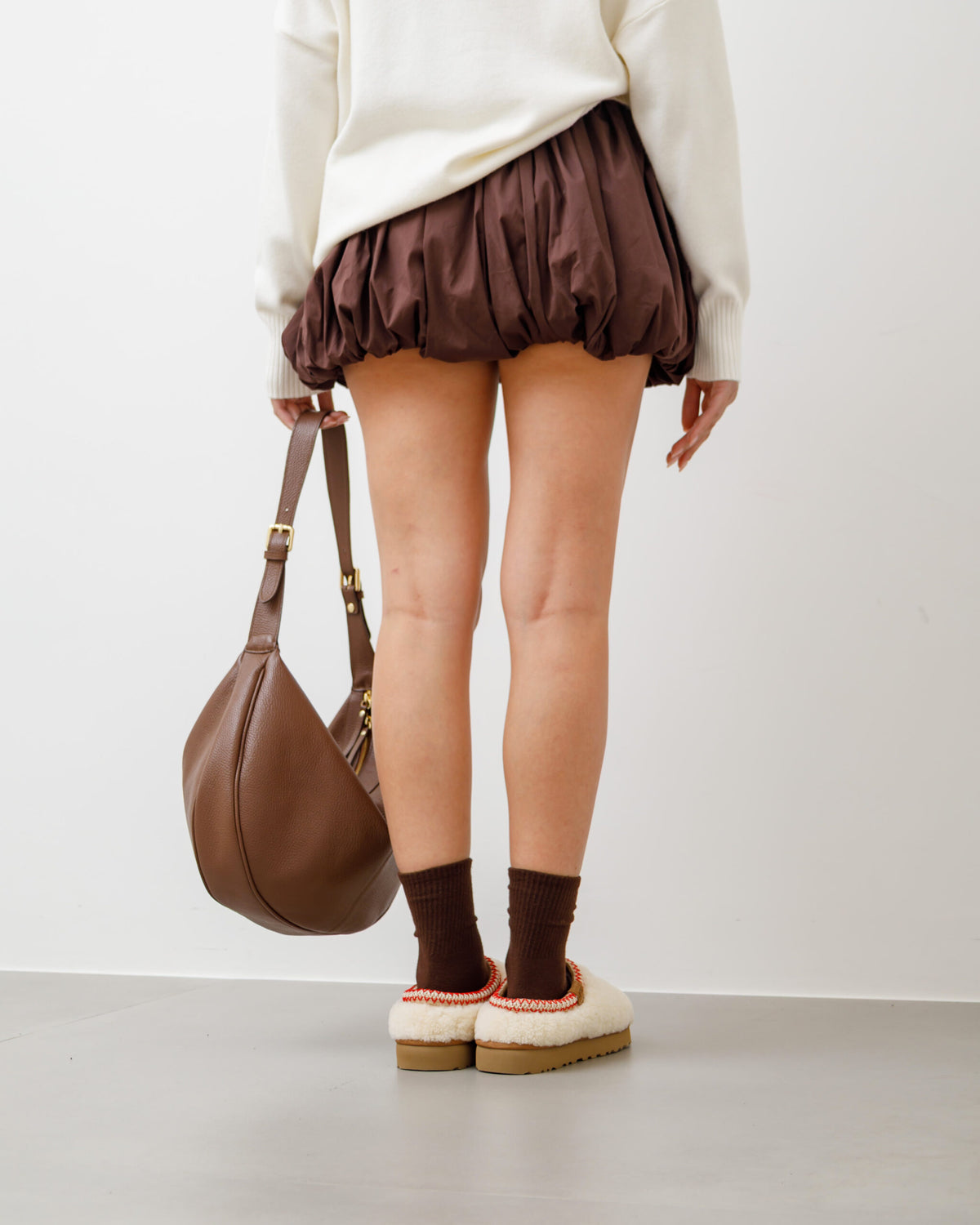 Minigonna shorts a palloncino con fiocco big - 6227 slc