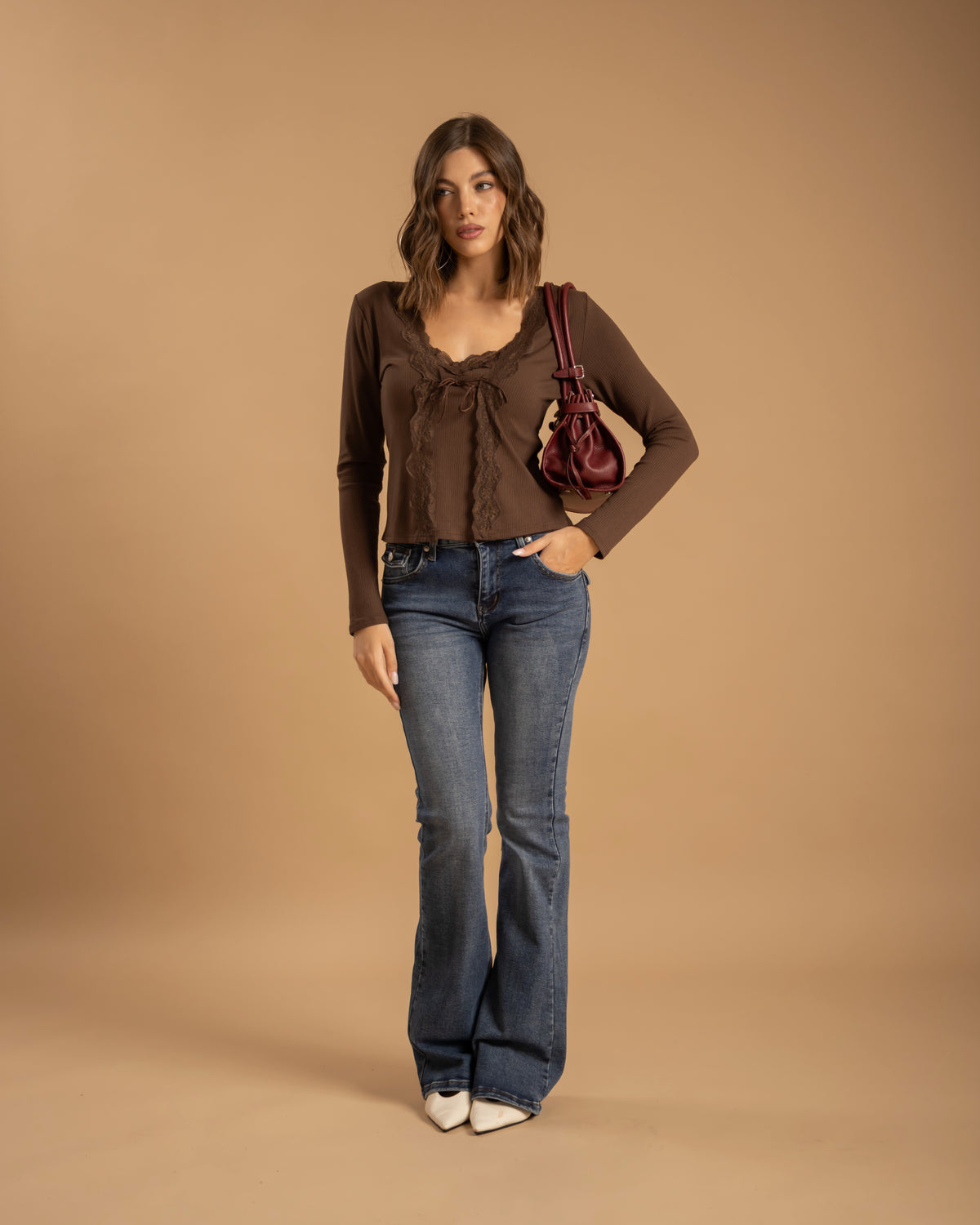 Maglia combinata in viscosa - 70699