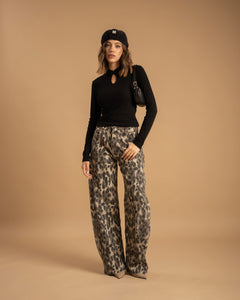 Jeans ballon animalier - T261
