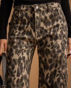 Jeans ballon animalier - T261