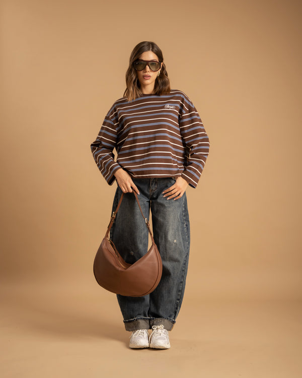 Jeans ballon con piega - H5780