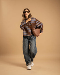 Maglia in cotone a righe AMOUR - H69780